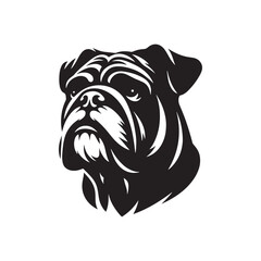 Bulldog Dog Vector Silhouette – Iconic Sturdy Canine Outline Artwork, Perfect for Pet Lovers, Breed Illustrations, Logos, Prints, Home Decor, Graphic Design, and Creative Projects
