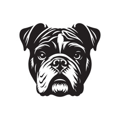 Bulldog Dog Vector Silhouette – Iconic Sturdy Canine Outline Artwork, Perfect for Pet Lovers, Breed Illustrations, Logos, Prints, Home Decor, Graphic Design, and Creative Projects
