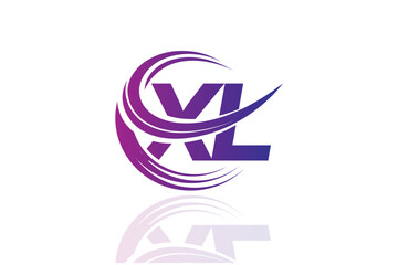 XL Circular Swirl Logo – Modern Gradient Symbol for Business, Corporate & Creative Branding Identity Design