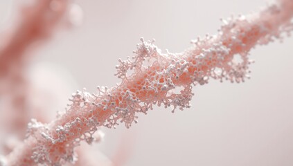 Abstract Coral Structure, CloseUp View Showing Intricate Interconnected Details.
