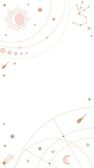 Modern astronomy png frame, pastel collage element design, transparent background © Rawpixel.com