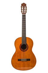 acoustic guitar isolated on white