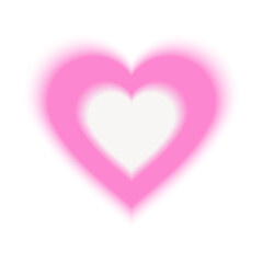 PNG Radiant pink heart illustration on transparent background