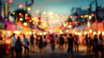 Obraz premium Night market blur