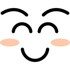 Naklejka premium Face Smile