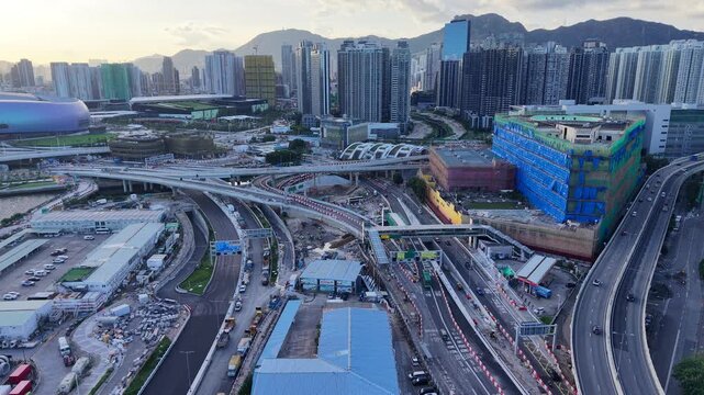 Trunk Road T2 infrastructure development in Hong Kong city Aug 10 2025