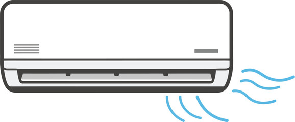 air conditioner on a white background