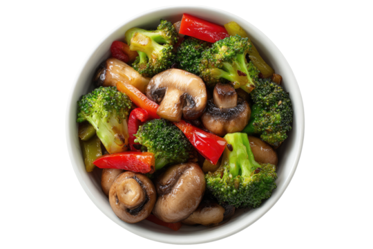 Sauteed vegetables in a bowl