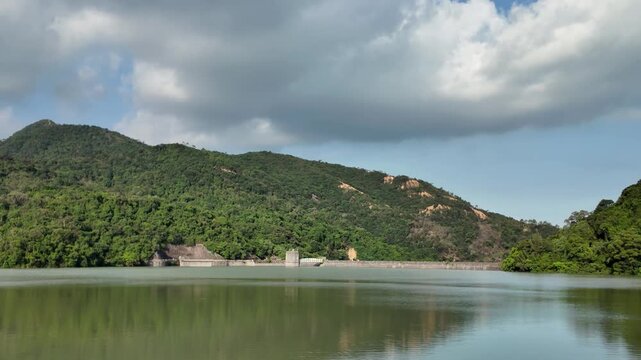 Scenic nature view at Shing Mun Reservoir in Hong Kong Aug 9 2025