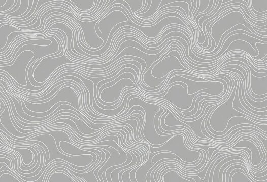 Abstract seamless pattern of gray wavy lines on a gray background,  lines,  minimalist