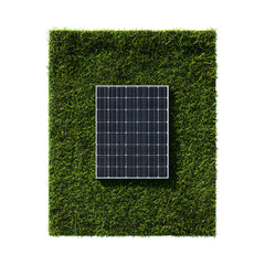 solar panel on grass