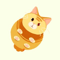 an orange animal cartoon cat