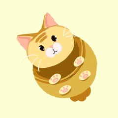 a brown animal cartoon cat
