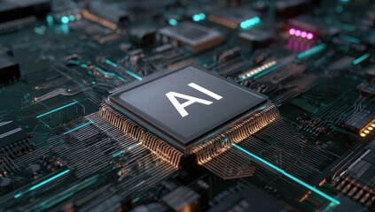 Circuit board with AI chip