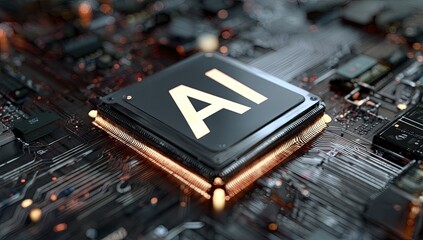 AI processor on circuit board