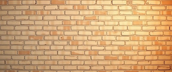 Obraz premium Aged beige brick wall, textured surface, vintage backdrop, tile, home