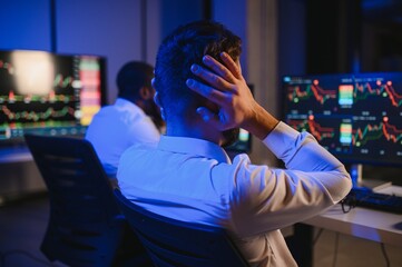 Intraday trader angry over loss in stock market investment while trading. risk of investing in cryptocurrency