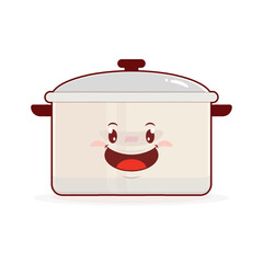 pot kitchen smile face cartoon cute