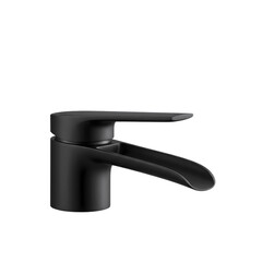 Black Matte Bathroom Faucet: Modern Waterfall Design, Luxury Sink Fixture