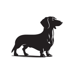 Dachshund Vector Silhouette – Iconic Long-Bodied Breed Outline, Perfect for Dog Lovers, Pet Art, Logos, Prints, Graphic Design, Illustrations, Home Decor, Stencils, and Creative Projects
