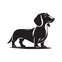 Dachshund Vector Silhouette – Iconic Long-Bodied Breed Outline, Perfect for Dog Lovers, Pet Art, Logos, Prints, Graphic Design, Illustrations, Home Decor, Stencils, and Creative Projects
