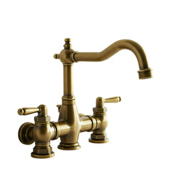 Antique Brass Kitchen Faucet: Elegant Bridge Faucet Design for Modern & Traditional Kitchens
