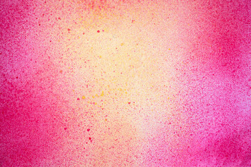 赤色と黄色のスプレー塗料で塗った背景	