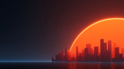 Futuristic digital technology background with glowing neon circuits, abstract cyber network, interconnected data streams, and high-tech holographic elements