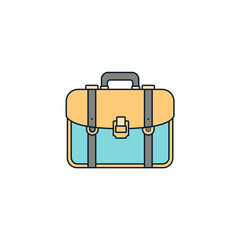 Flat Vector Illustration of Briefcase Icon
