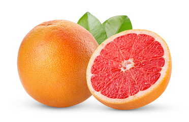 grapefruit isolated on transparent png (Image from camera)
