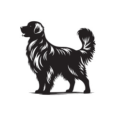 Golden Retriever Vector Silhouette – Friendly and Gentle Dog Outline, Perfect for Pet Lovers, Logos, Prints, Graphic Design, Illustrations, Home Decor, Stencils, Icons, and Creative Projects

