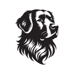 Golden Retriever Vector Silhouette – Friendly and Gentle Dog Outline, Perfect for Pet Lovers, Logos, Prints, Graphic Design, Illustrations, Home Decor, Stencils, Icons, and Creative Projects
