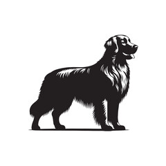 Golden Retriever Vector Silhouette – Friendly and Gentle Dog Outline, Perfect for Pet Lovers, Logos, Prints, Graphic Design, Illustrations, Home Decor, Stencils, Icons, and Creative Projects
