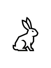 Obraz premium Rabbit silhouette graphic design