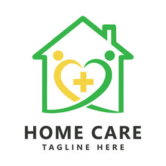 Home care logo template design vector illustration icon
