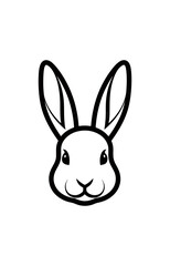 Obraz premium Rabbit head illustration