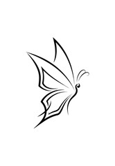 Fototapeta premium Abstract butterfly illustration graphic design