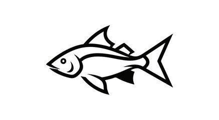 Fototapeta premium Simple fish illustration