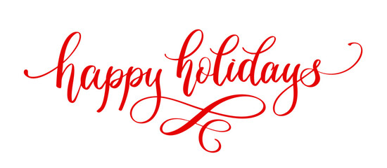 Happy Holidays – Handwritten Calligraphy Lettering for Christmas and Holiday Designs