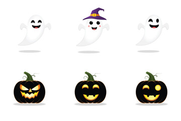 Halloween party invitation banner with a spooky landscape background. Vector graphic featuring a haunted house, graveyard, pumpkins, and bats for the October 31st celebration