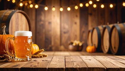 Craft beer tasting event in rustic brewery autumn harvest tabletop photography warm ambiance inviting atmosphere
