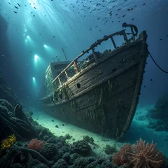 Keuken achterwand Schipbreuk wreck of a ship wreck  © Cavera