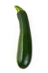 Zucchini, Green Squash Vegetable, isolated on white background