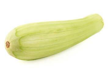 Fresh Zucchini Vegetable, isolated on white background