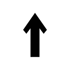 Black silhouette of an upward pointing arrow isolated on transparent background Remove png, Clipping Path, pen tool