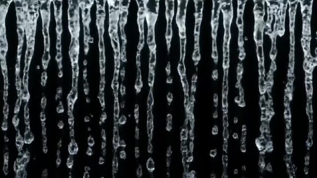 Endless Cascade Of Crystalline Raindrops