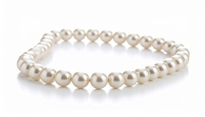 necklace on white background  