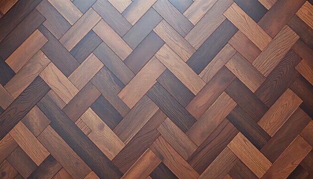 Dark brown and grey herringbone parquet, distressed grunge texture, geometric, pattern