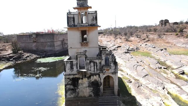 Historic Padmavati Mahal located inside the Chittorgarh Fort, Rajasthan, India