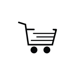 Shopping cart icon. Shopping cart trolley icon vector design.